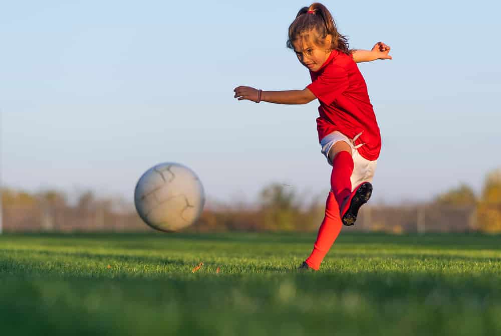 Encouraging girls to play football